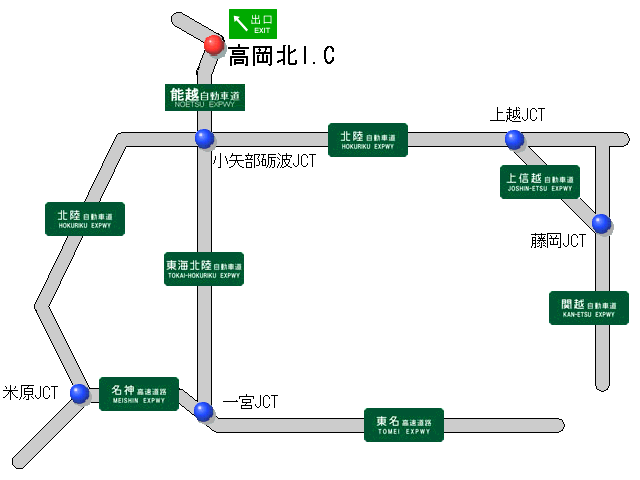 アクセスマップ(道路)